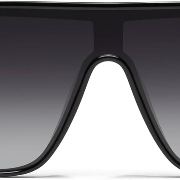 Sunglasses for Men & Women, Shield Lenses with UV Protection, Oversized Sunglass - Picture 1 of 5